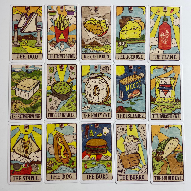 Карты Таро Food Fortunes Tarot (Таро Еды) с гастрономической тематикой