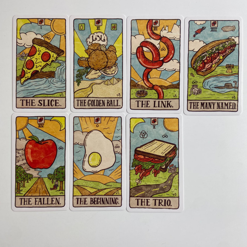 Карты Таро Food Fortunes Tarot (Таро Еды) с гастрономической тематикой