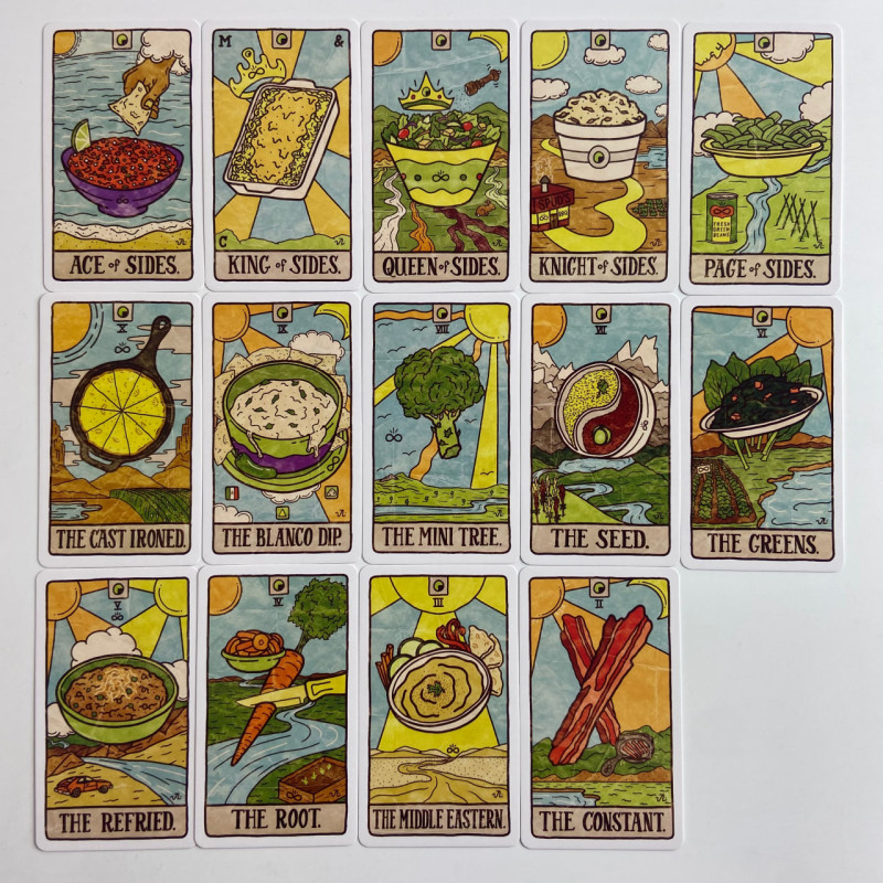 Карты Таро Food Fortunes Tarot (Таро Еды) с гастрономической тематикой