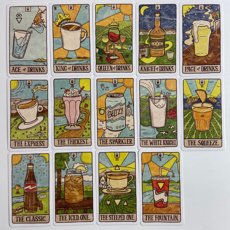 Карты Таро Food Fortunes Tarot (Таро Еды) с гастрономической тематикой