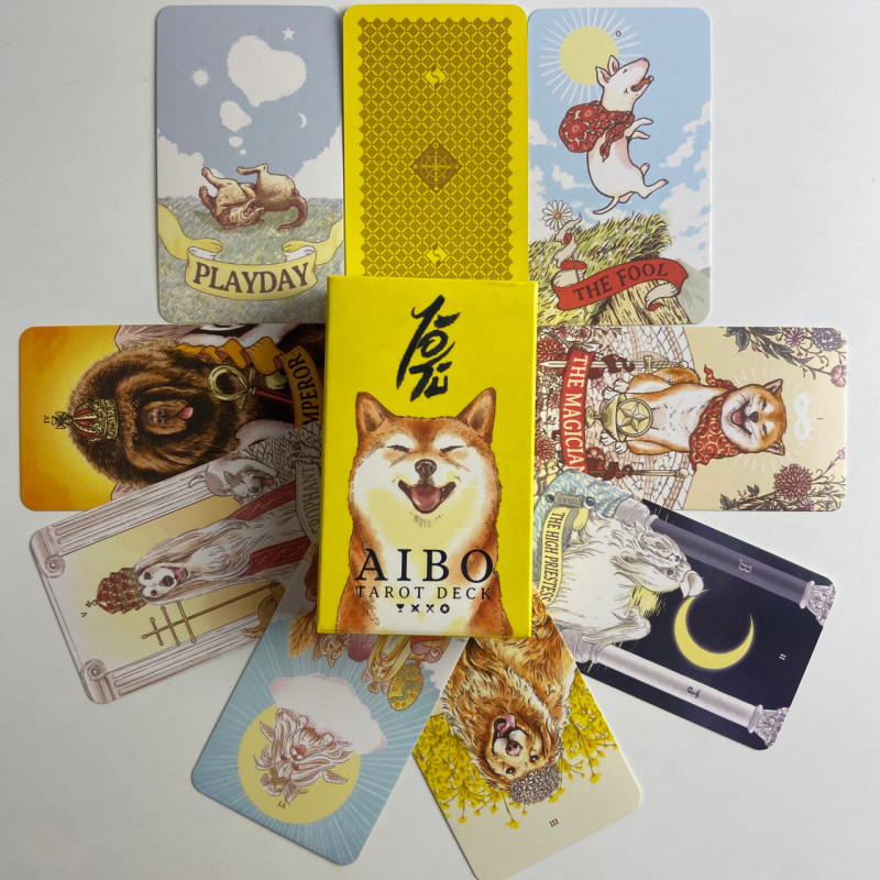 Карти Таро Aibo Tarot Deck Собака Айбо зменшена колода з собаками