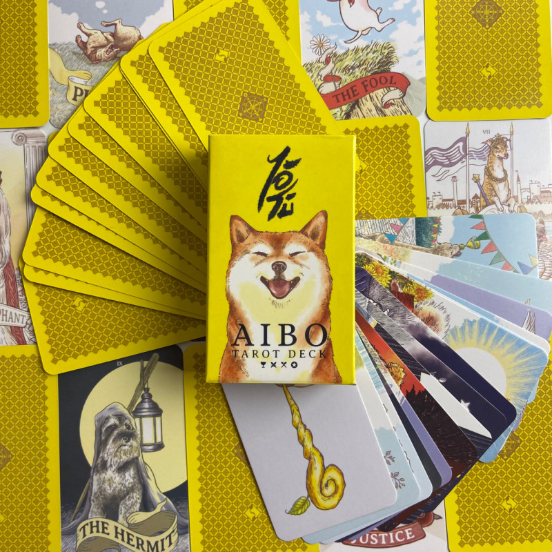 Карти Таро Aibo Tarot Deck Собака Айбо зменшена колода з собаками