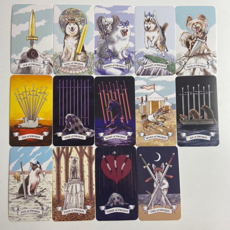 Карти Таро Aibo Tarot Deck Собака Айбо зменшена колода з собаками