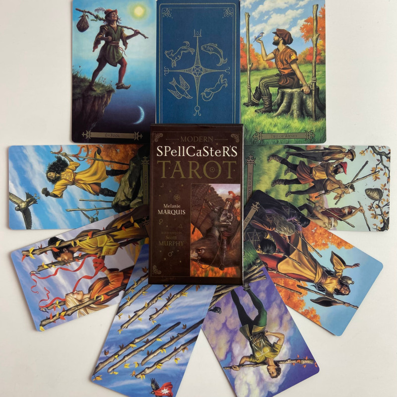 Карты Таро Modern Spellcasters Tarot Современного Заклинателя уменьшенная колода