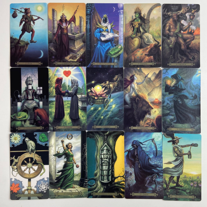 Карты Таро Modern Spellcasters Tarot Современного Заклинателя уменьшенная колода