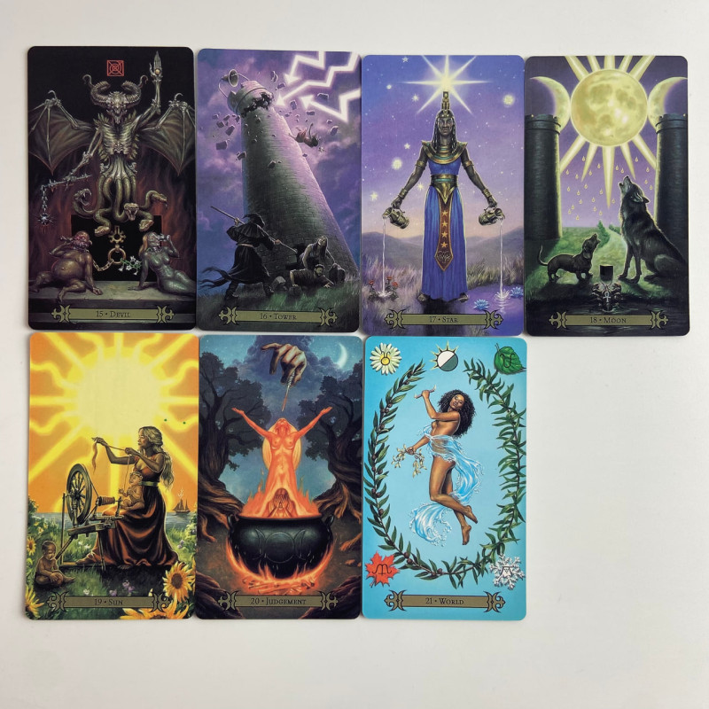 Карты Таро Modern Spellcasters Tarot Современного Заклинателя уменьшенная колода