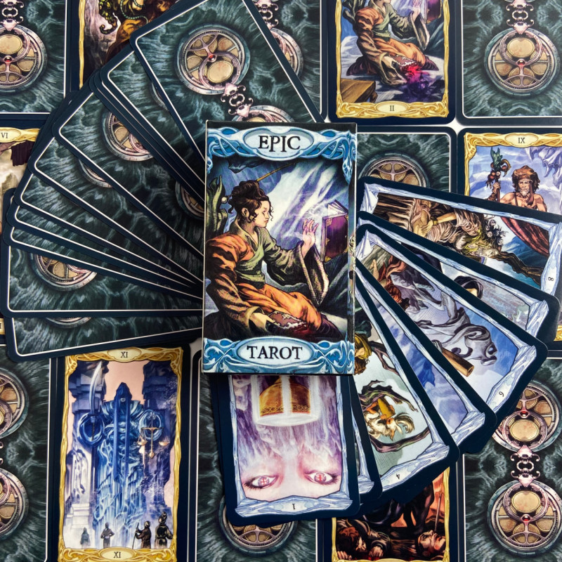 Карты Таро Epic Tarot «Эпическое фэнтези», колода на английском языке