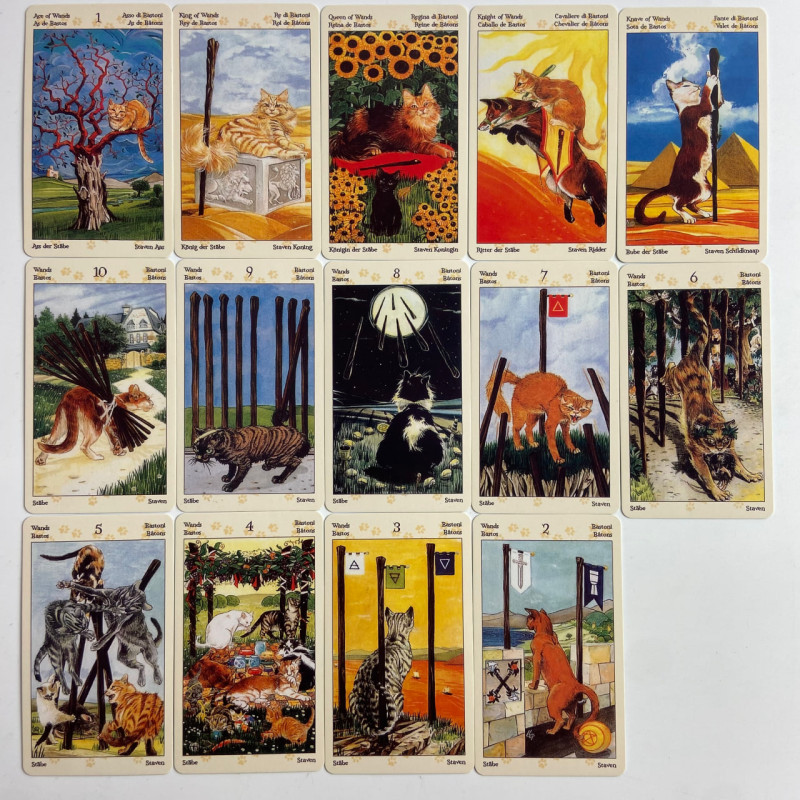 Карты Таро Tarot of Pagan Cats «Языческие кошки», колода Райдера–Уэйта