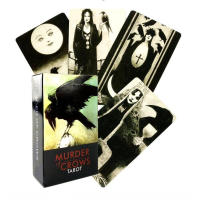 Карты Таро Murder of Crows Tarot «Ворон Смерти» — готическая чёрно-белая колода