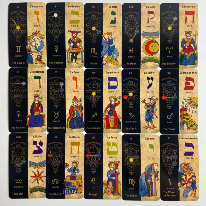 Карты Таро Kabbalistic Tarot 5781 каббалистические уменьшенный формат