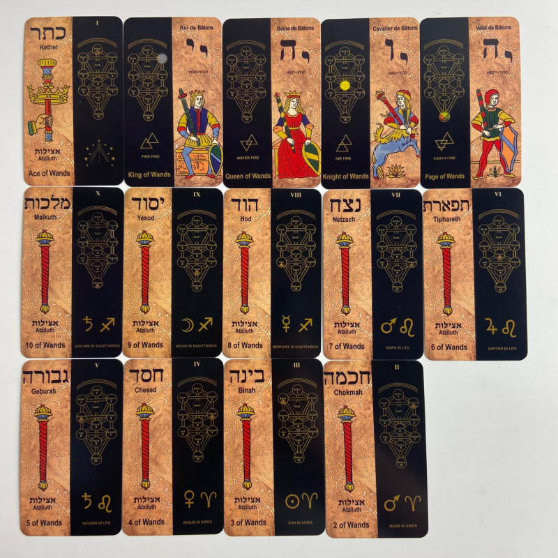 Карты Таро Kabbalistic Tarot 5781 каббалистические уменьшенный формат