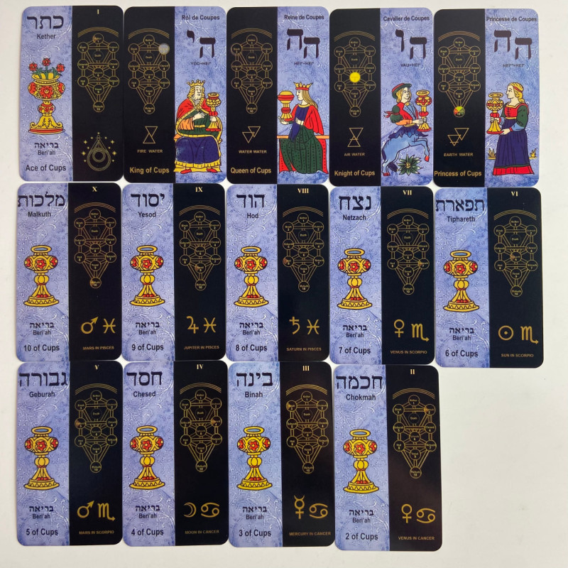 Карты Таро Kabbalistic Tarot 5781 каббалистические уменьшенный формат