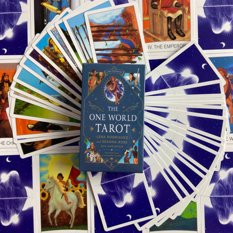 Карти Таро The One World Tarot Єдиного Світу зменшена колода англійською