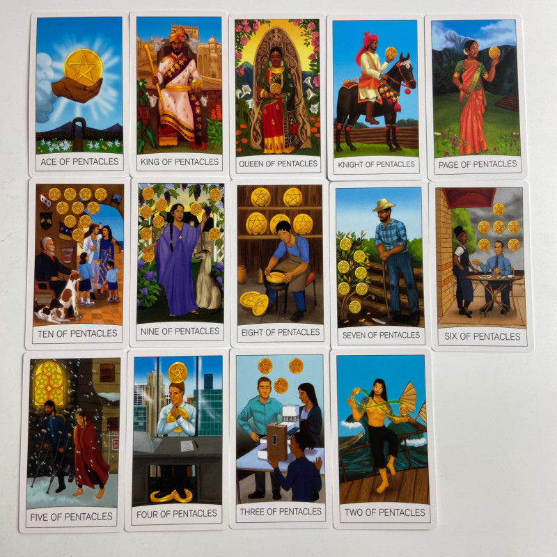 Карти Таро The One World Tarot Єдиного Світу зменшена колода англійською