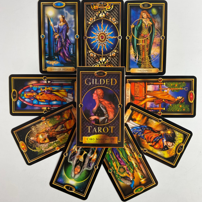 Карти Таро Gilded Tarot Royale Deck Королівське Позолочене зменшена колода