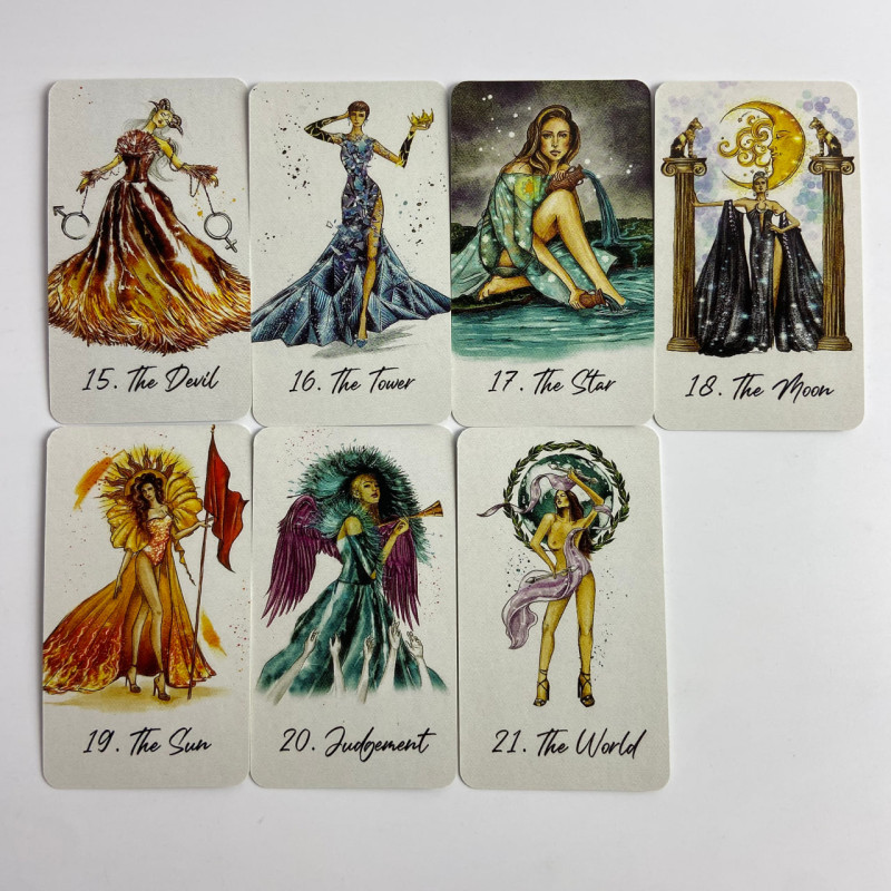 Карти Таро Runway Fashion Tarot Модний вирок колода для гадання та саморефлексії