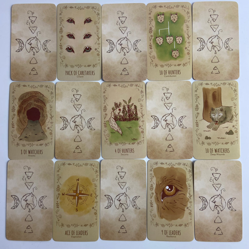 Карты Таро The Wild Wolf Tarot «Дикий волк», уменьшенная колода