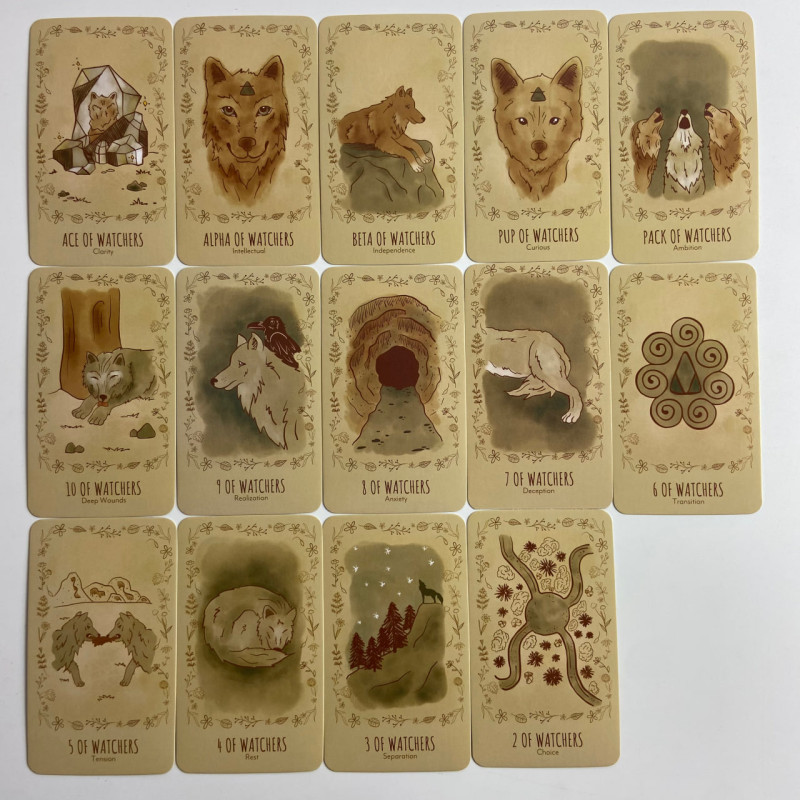 Карты Таро The Wild Wolf Tarot «Дикий волк», уменьшенная колода