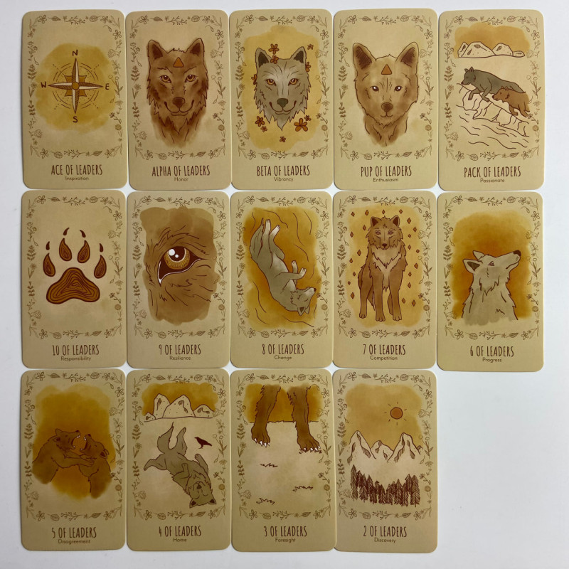 Карты Таро The Wild Wolf Tarot «Дикий волк», уменьшенная колода