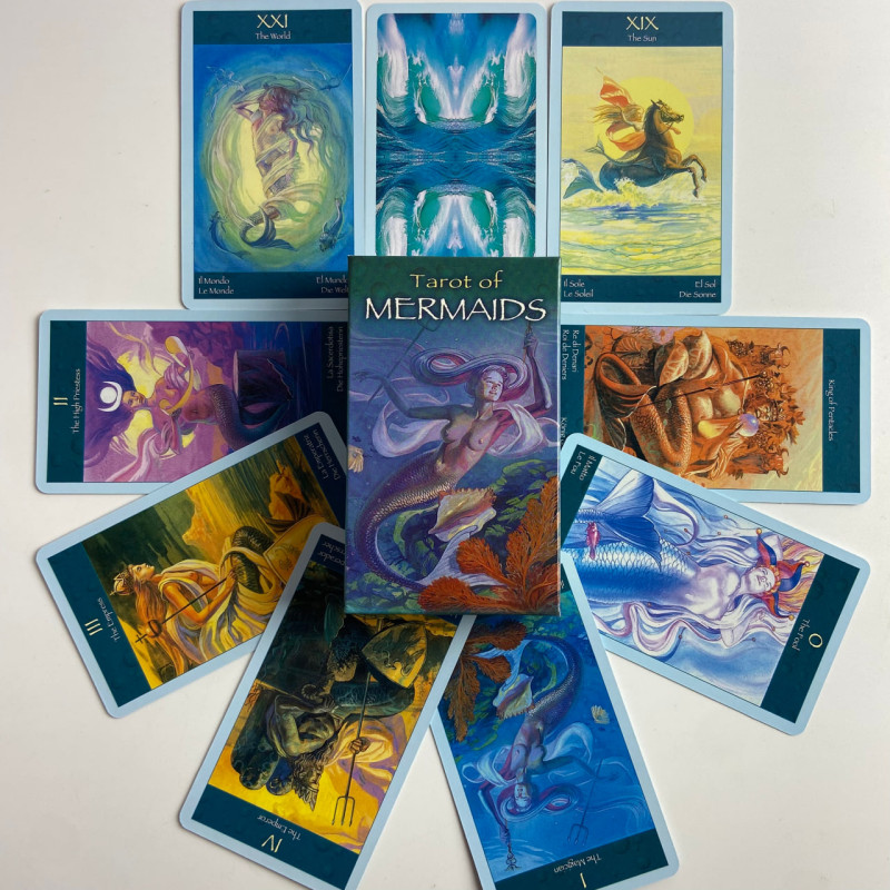 Карты Таро Tarot of Mermaids Волшебный Мир Сирен колода про русалок