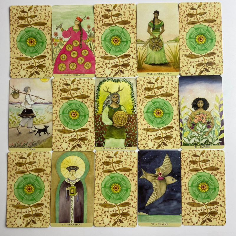 Карти Таро Mara Lunne Tarot з акварельними пейзажами у стилі Уейта