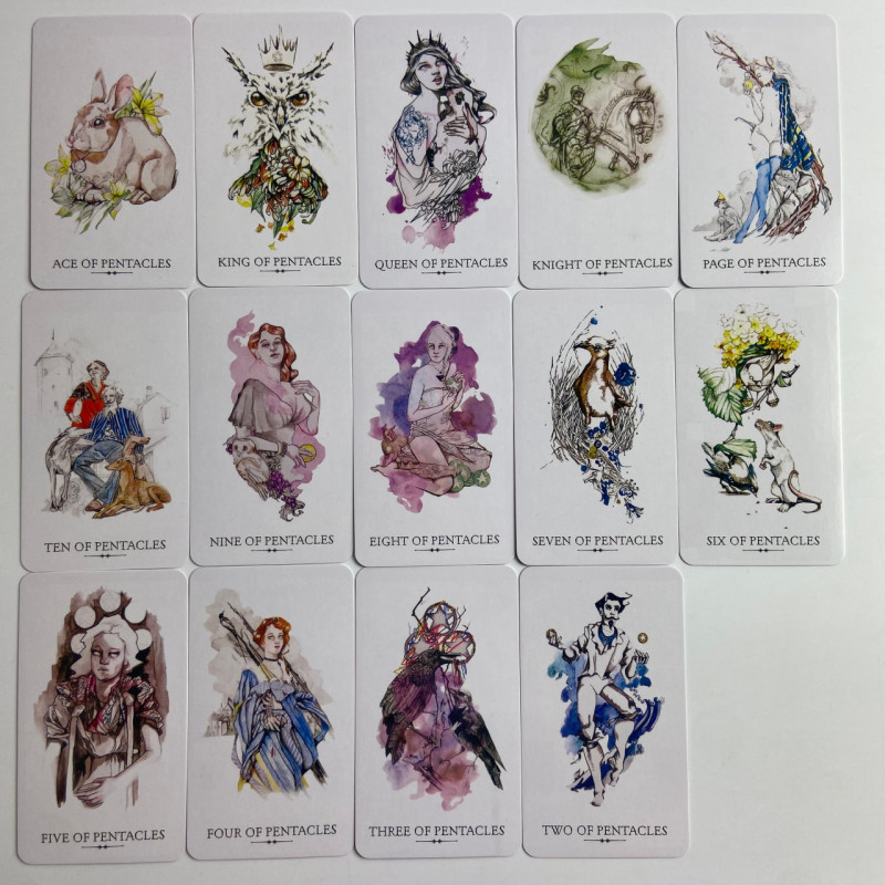Карты Таро The Linestrider Tarot Пограничных Миров уменьшенная колода