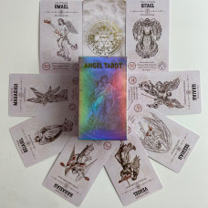 Карты Таро Angel Tarot Ангелы Кабалы, пергаментная эстетика, уменьшенная колода