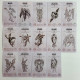 Карты Таро Angel Tarot Ангелы Кабалы, пергаментная эстетика, уменьшенная колода
