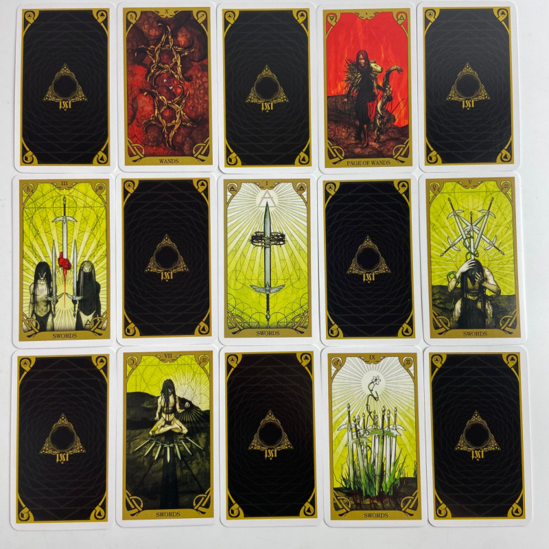 Карты Таро Night Sun Tarot «Ночного Солнца», уменьшенная колода на английском языке