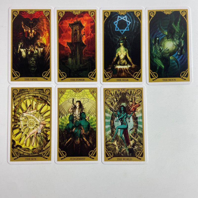 Карты Таро Night Sun Tarot «Ночного Солнца», уменьшенная колода на английском языке
