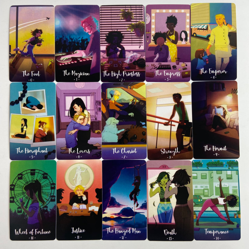 Карти Таро Cosmic Cycles Tarot Космічні Цикли зменшена колода Райдера-Уейта