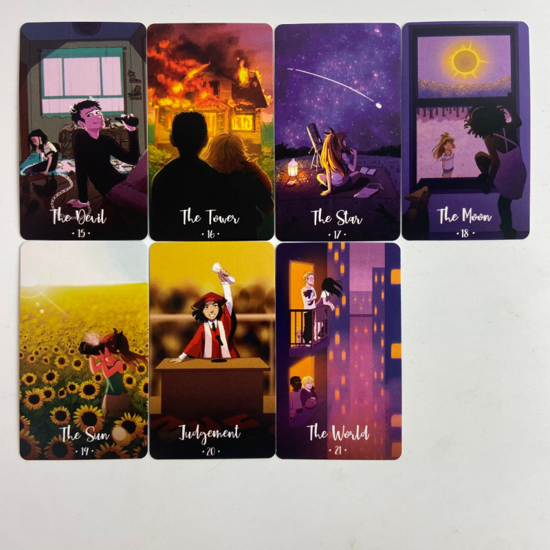 Карти Таро Cosmic Cycles Tarot Космічні Цикли зменшена колода Райдера-Уейта