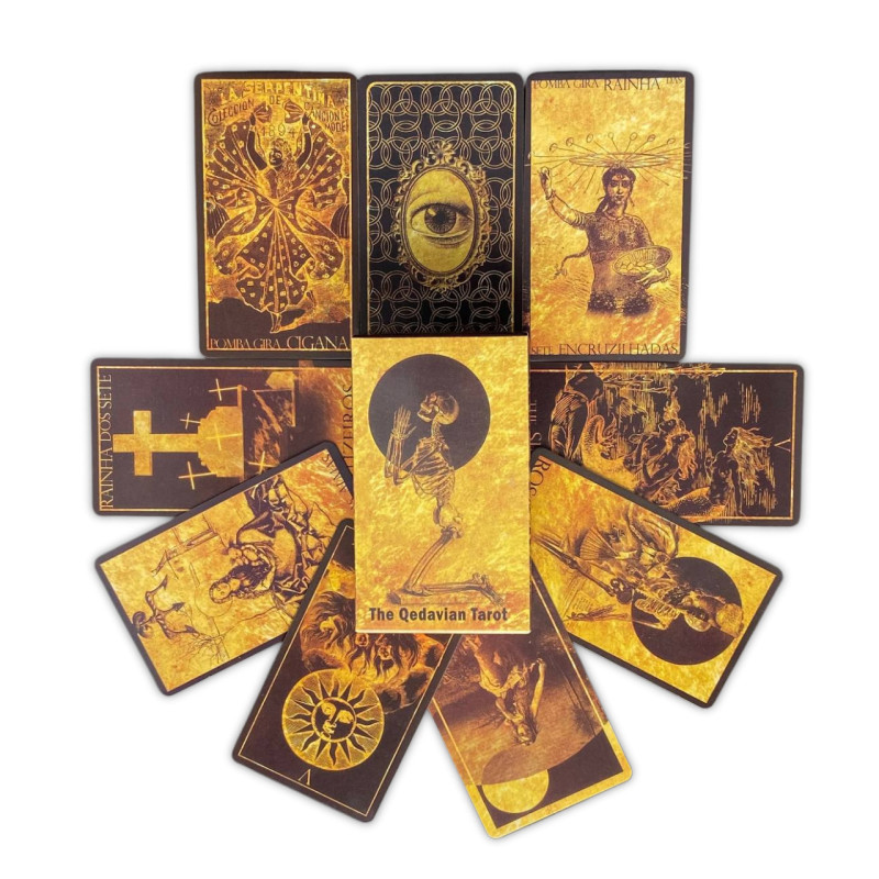 Карти Таро The Qedavian Tarot Кедавіан зменшена колекційна колода гравюра