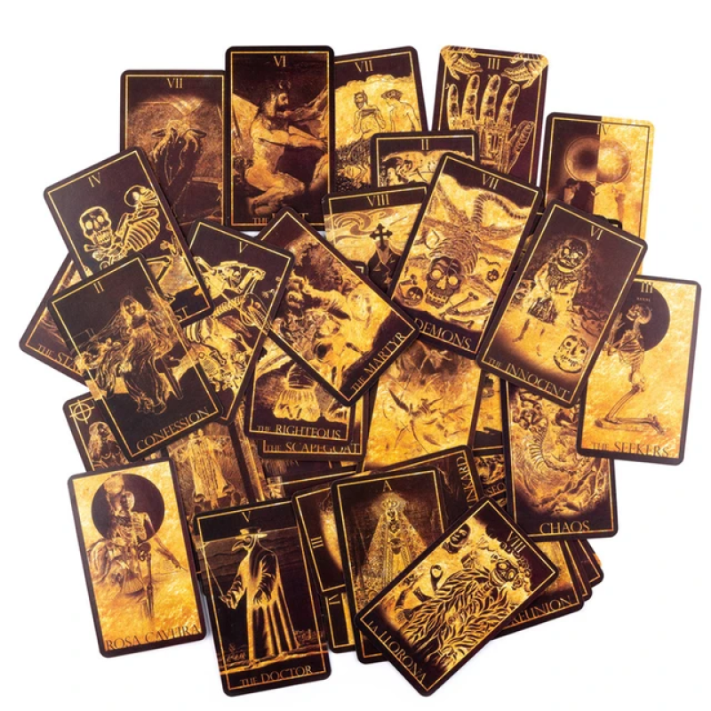 Карти Таро The Qedavian Tarot Кедавіан зменшена колекційна колода гравюра