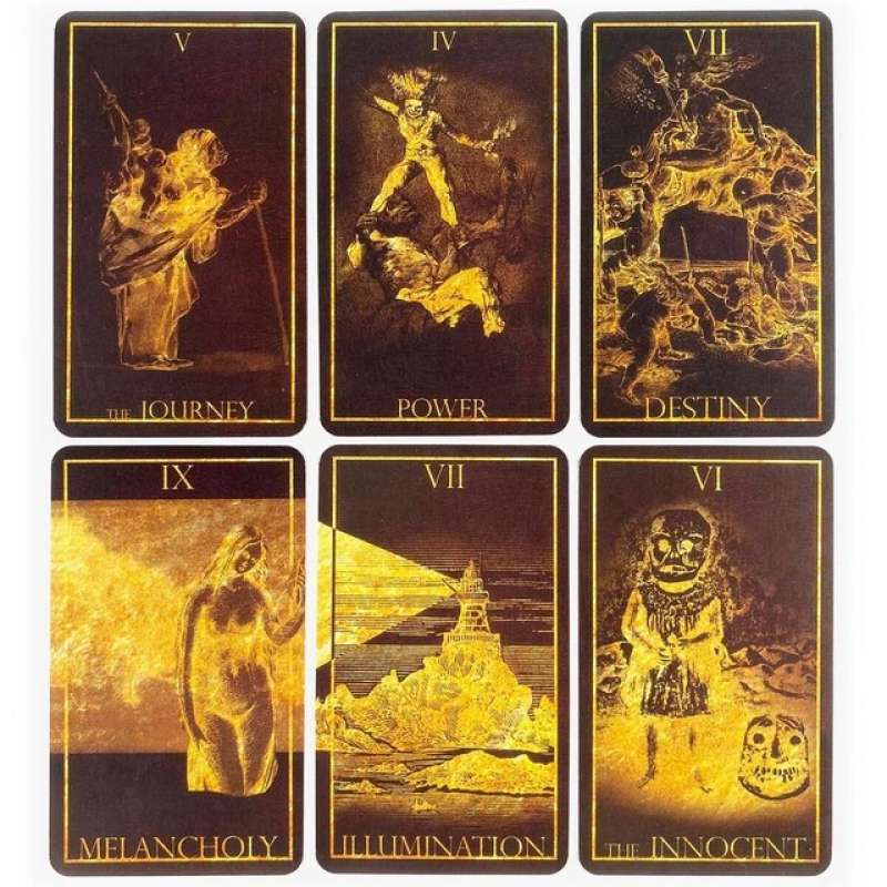 Карти Таро The Qedavian Tarot Кедавіан зменшена колекційна колода гравюра