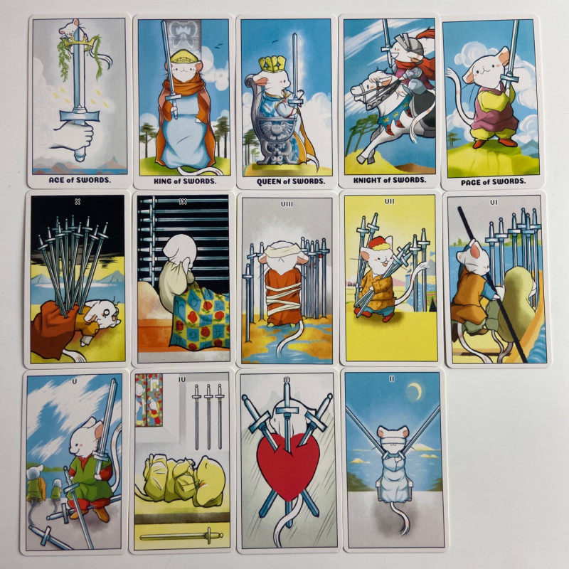 Карти Таро Tarot of Mugi Мугі зменшена колода англійською мовою