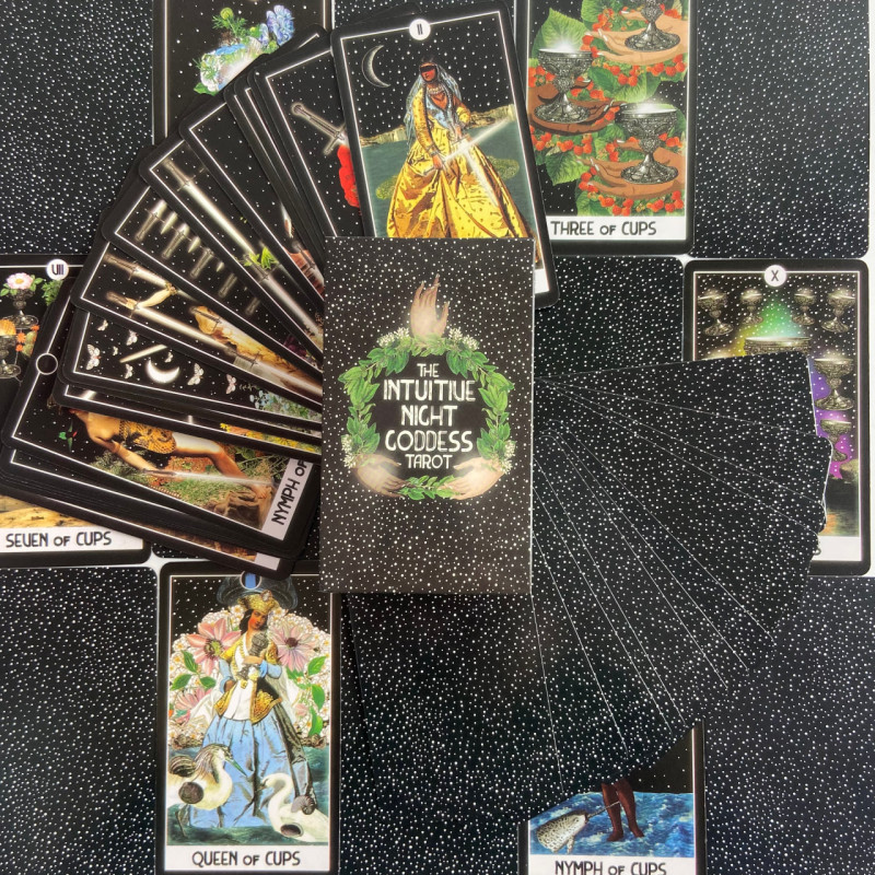 Карты Таро The Intuitive Night Goddess Tarot Интуитивное Таро Ночной Богини уменьшенная колода