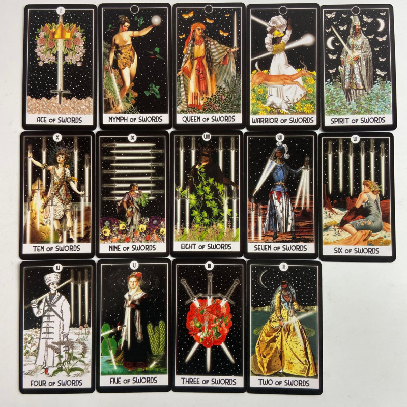 Карты Таро The Intuitive Night Goddess Tarot Интуитивное Таро Ночной Богини уменьшенная колода