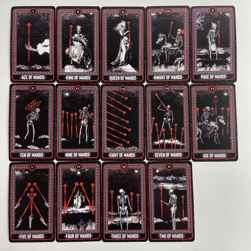 Карты Таро The Bones Arcana Tarot уменьшенная колода в стиле Dark Art