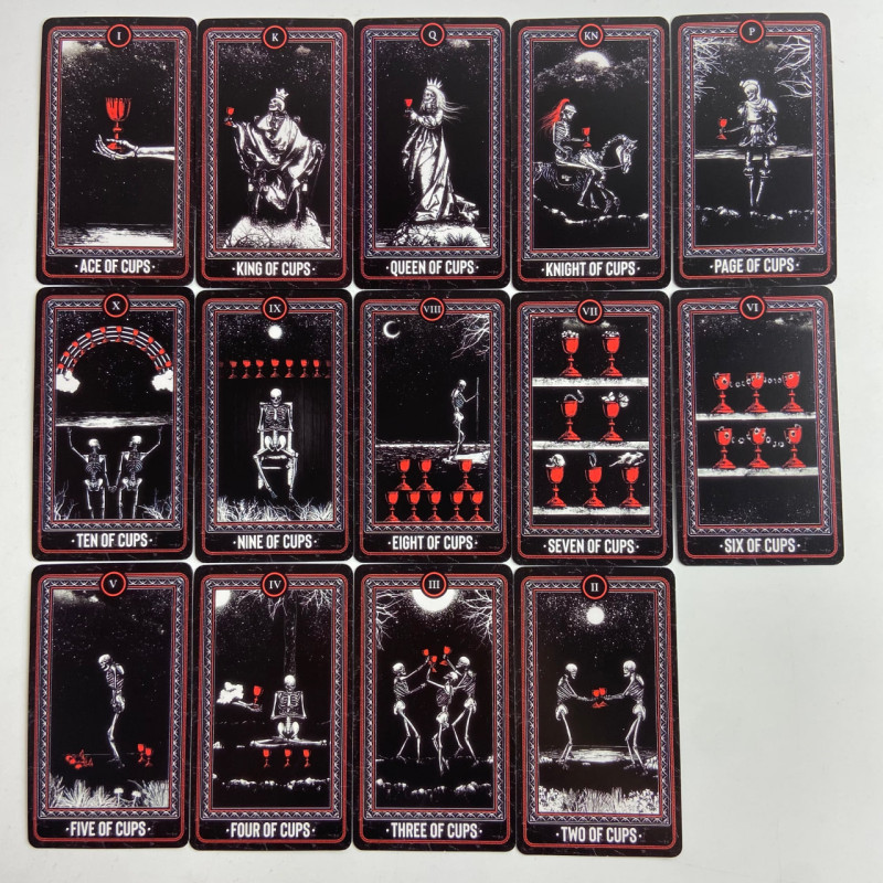 Карты Таро The Bones Arcana Tarot уменьшенная колода в стиле Dark Art