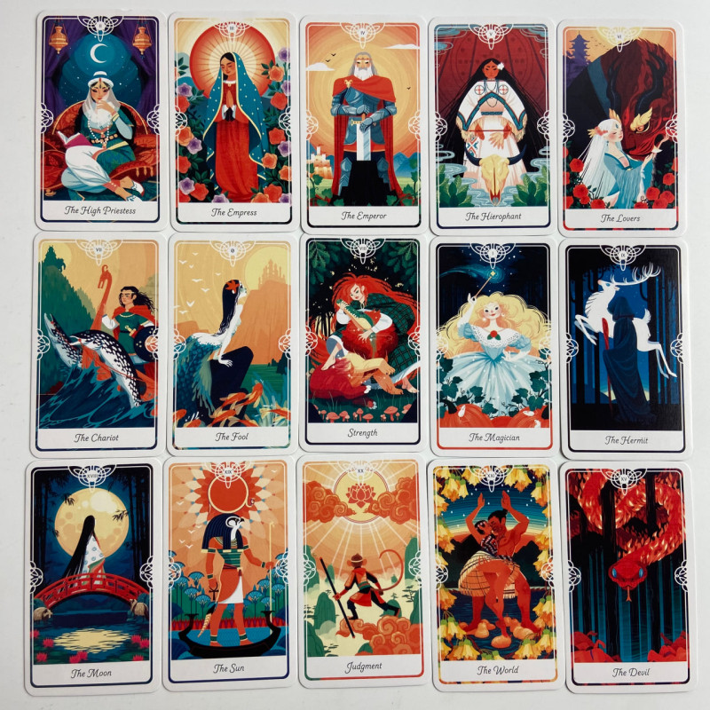 Карти Таро Tarot Of The Divine Божественного міні колода з міфами та казками