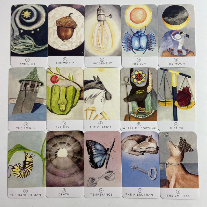Карты Таро White Sage Tarot «Белый шалфей», уменьшенная колода, Тереза Хатч