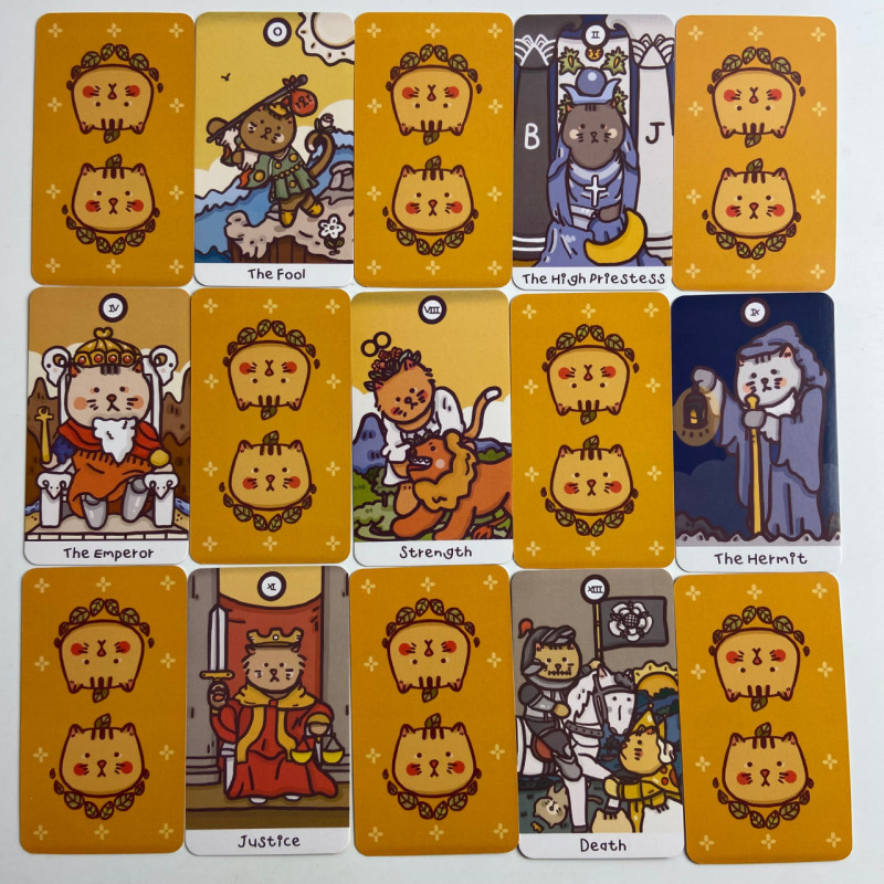 Карты Таро Cattitude Tarot Кошачье таро с котами мини-колода