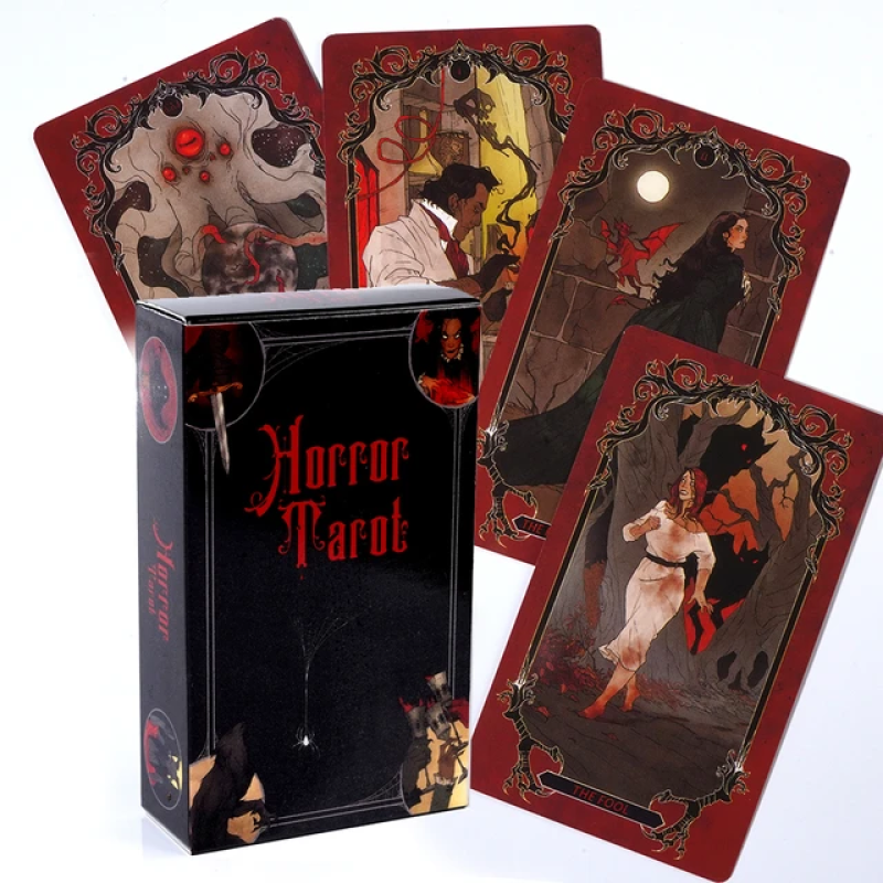Карты Таро Horror Tarot Ужасы готическая колода для гадания и саморефлексии