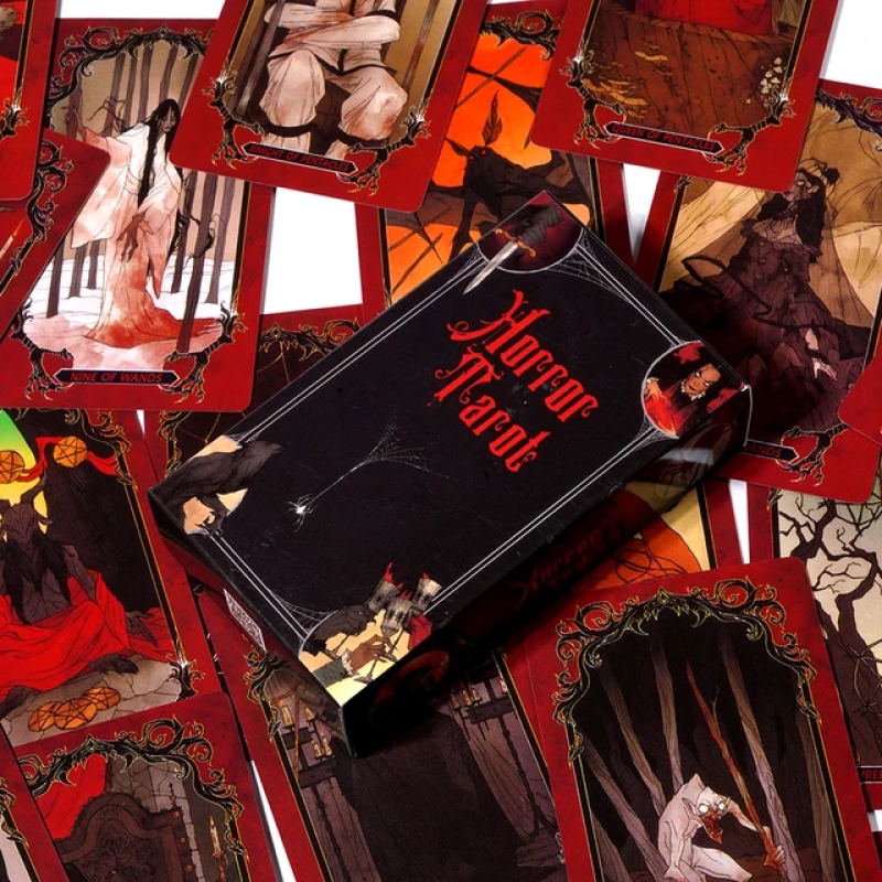 Карты Таро Horror Tarot Ужасы готическая колода для гадания и саморефлексии