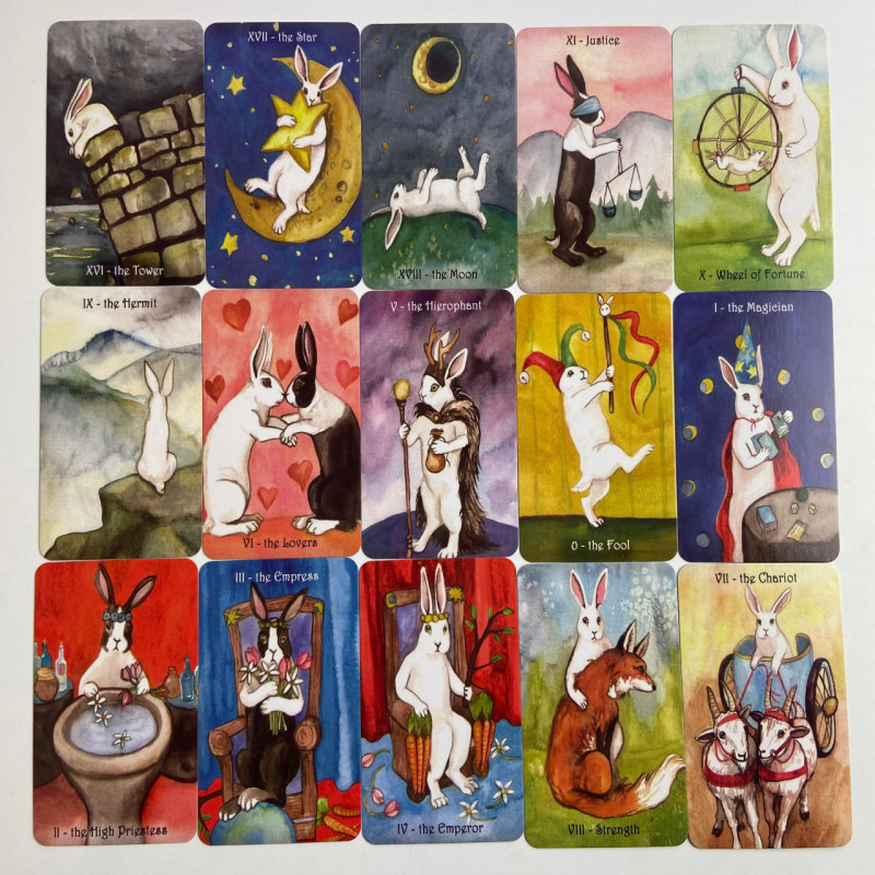 Карти Таро The Rabbit Tarot з кроликами англійською мовою