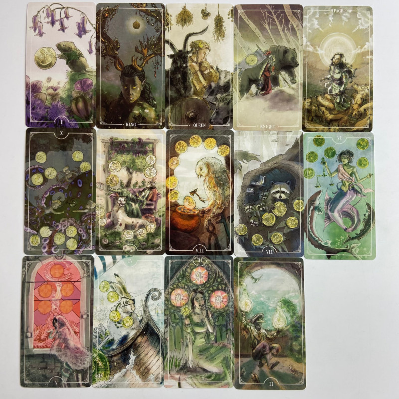 Таро-карты Ostara Tarot с животной символикой на английском языке