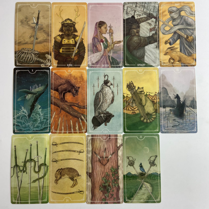 Таро-карты Ostara Tarot с животной символикой на английском языке
