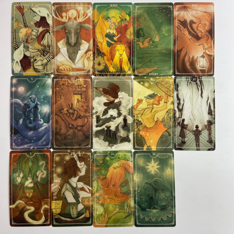 Таро-карты Ostara Tarot с животной символикой на английском языке
