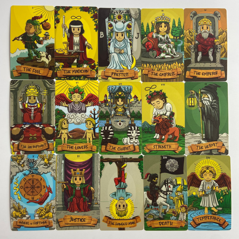 Карты Таро Smithtiny Tarot «Смиттини» — уменьшенная колода в мультяшном стиле